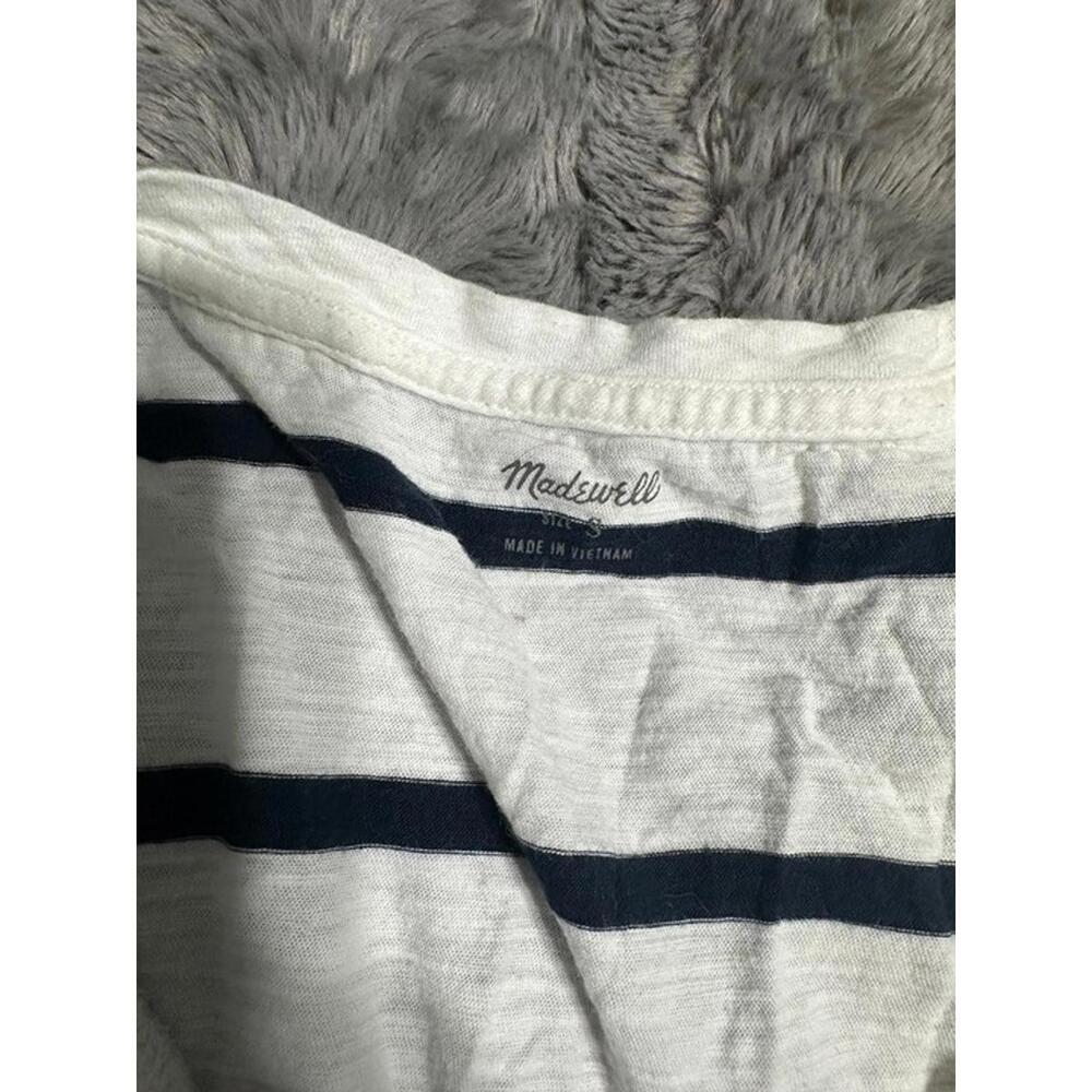 Madewell White & Navy Striped Tank Top – Size Small - Picture 2 of 2